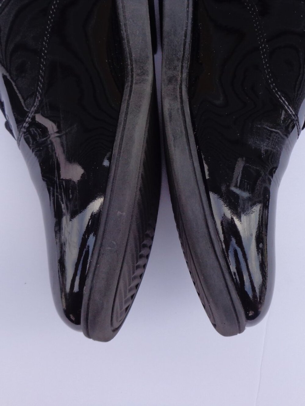 Dinkles Unisex Marching Band Shoes Black Faux Patent Size Men's 10 Women's 12 - Picture 11 of 11